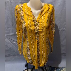 Floral Yellow Blouse